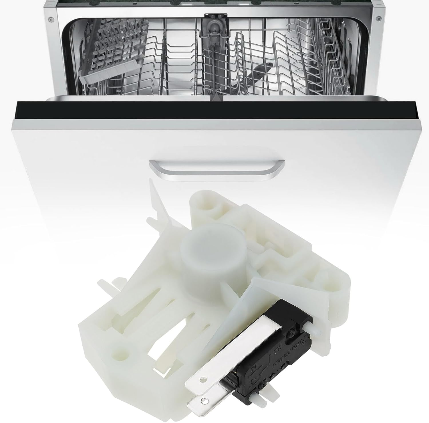 YINETTECH 1Pc Dishwasher Door Latch DD81-02132A DD81-01629A Compatible with Samsung DW80K5050US DW80F600UTB DW80F800UWS DW80K7050UG DW80R5060UG DW80F600UTS DW80J3020US image number 1