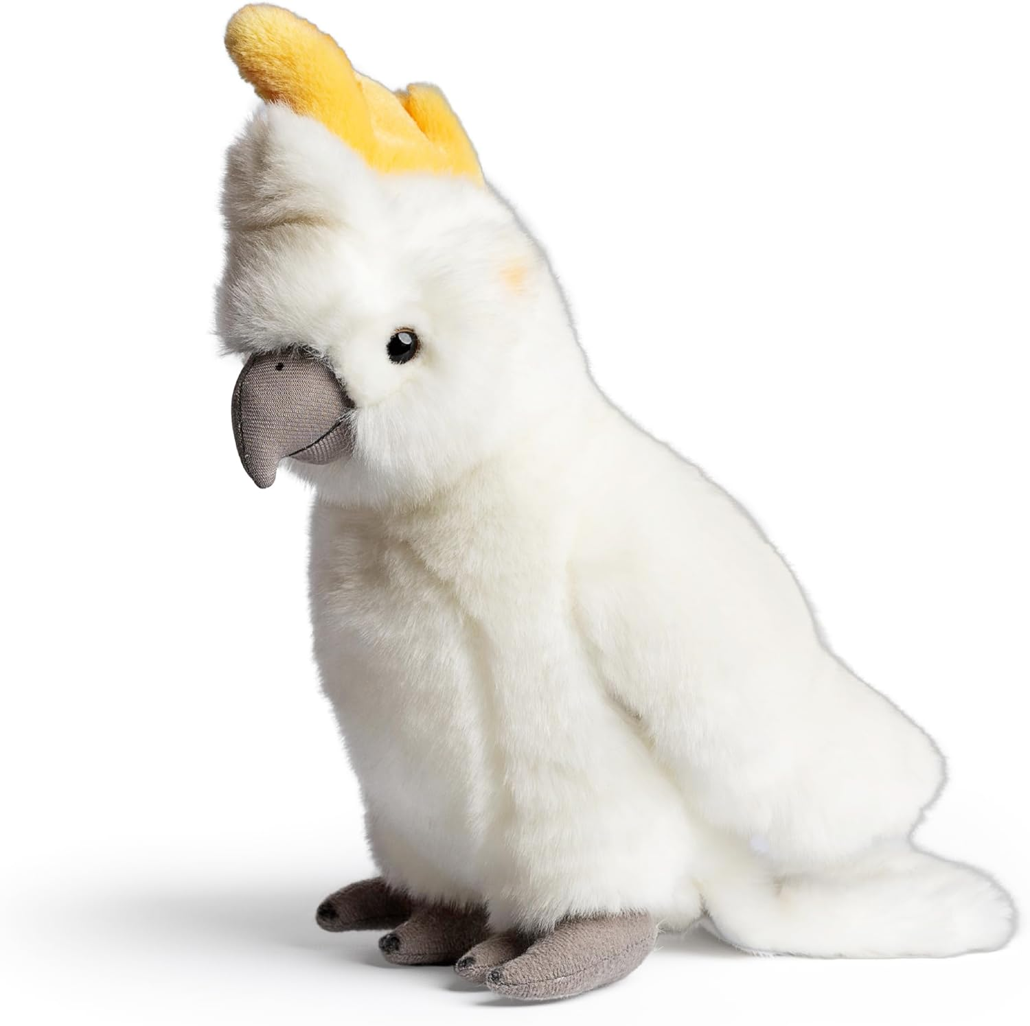 Living Nature Cockatoo Stuffed Animal, Realistic Plush Bird Toy, Soft and Cuddly Companion for Kids, Educational Wildlife Toy with Fact Tags, Eco-Friendly and Made with Naturli Recycled Materials image number 2