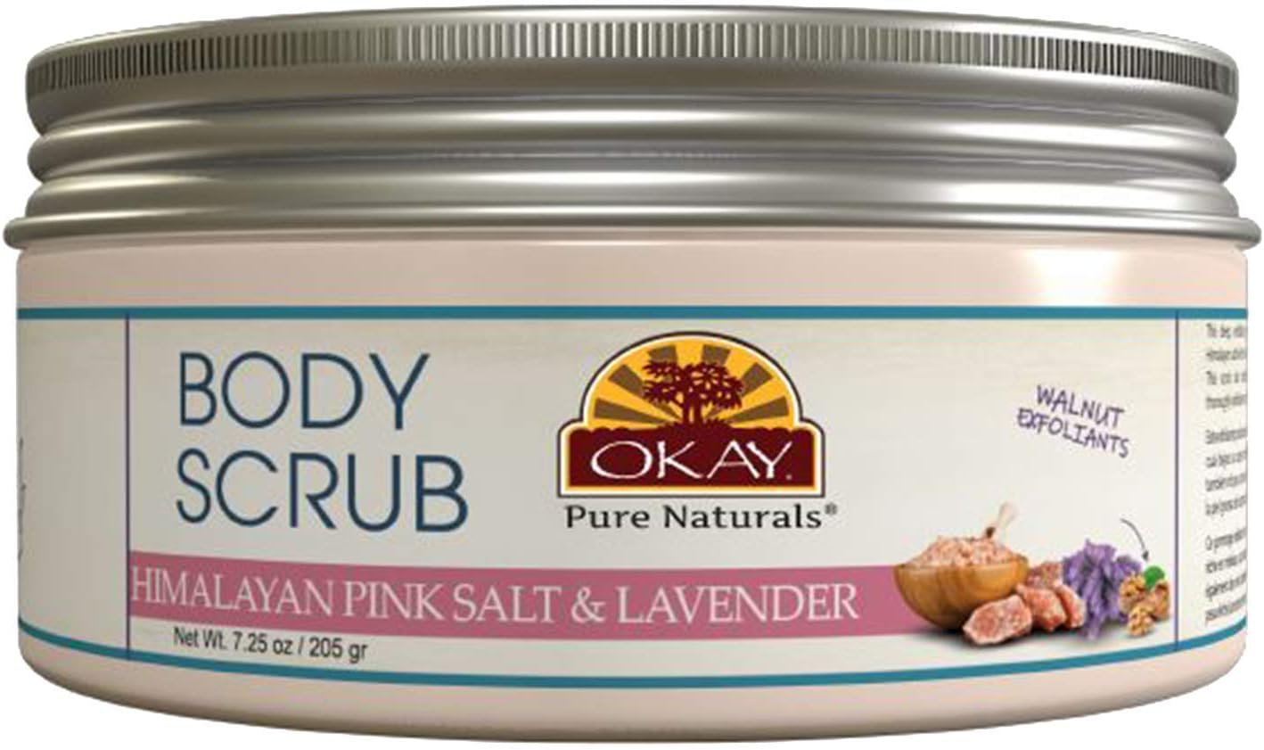 Body and Foot Scrub Himalayan Pink Salt - Lavender by Okay for Unisex - 7.25 Oz Scrub image number 1