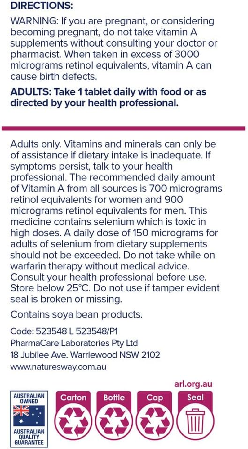 Nature'S Way Women'S Lifespan 45 plus Healthy Ageing Multivitamin 60 Tablets image number 2