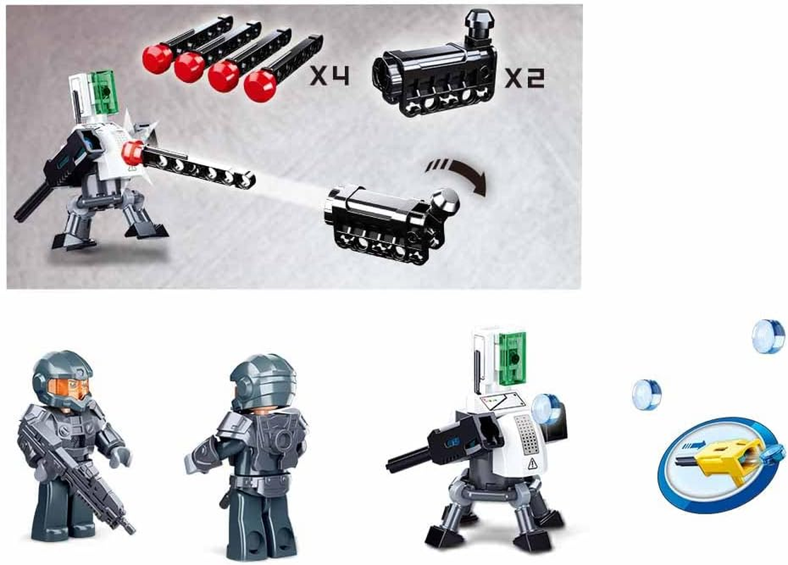 Sluban Klemmbausteine M38-B0997 Atomic Storm (Fire Rain) Inquisitor Robot (668Pcs) image number 1