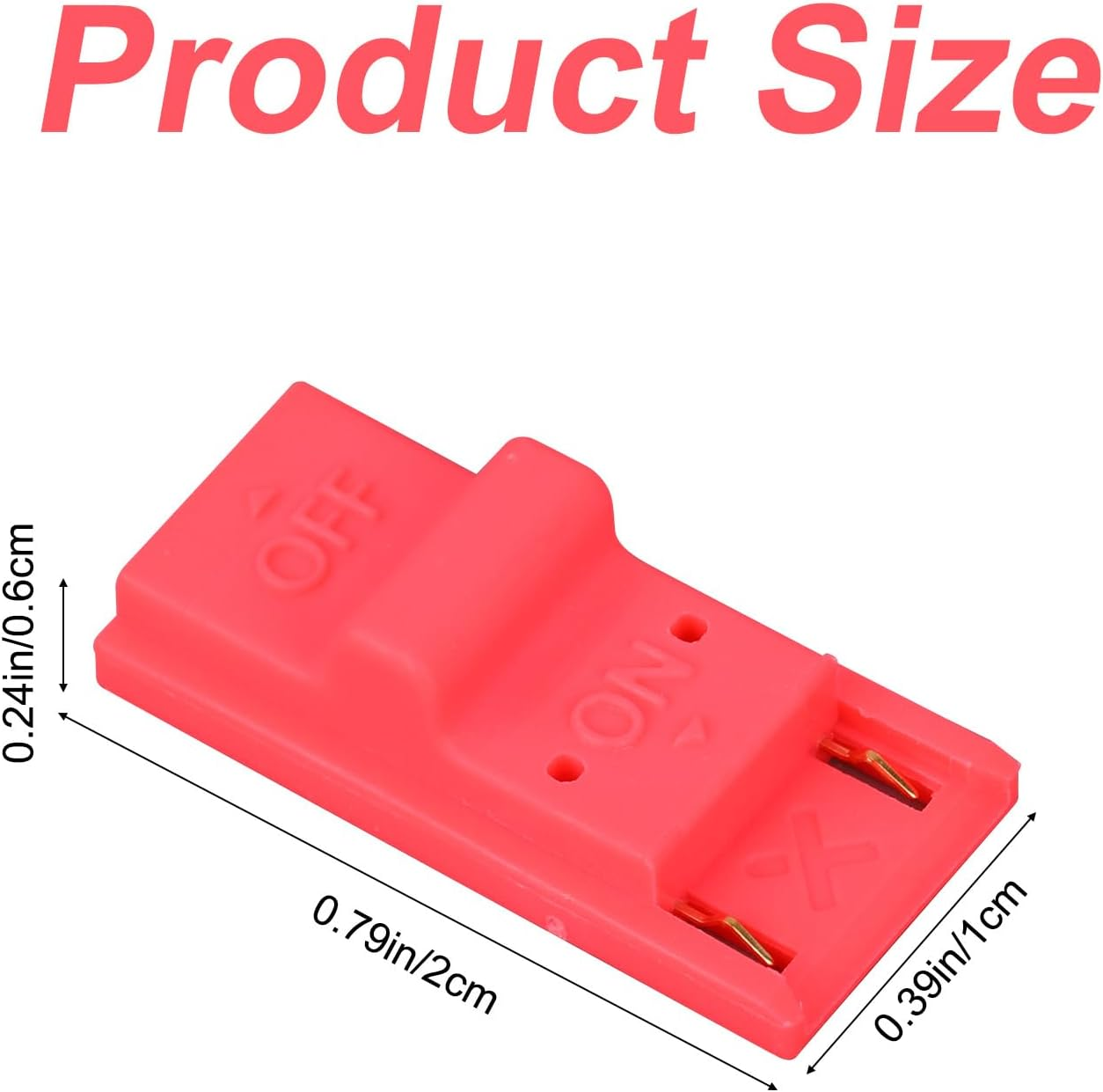 RCM Tool Clip, Plastic RCM Jig Clip Compatible with Switch Console Short Circuit Tool Switch Recovery Mode Accessories (Red) image number 5