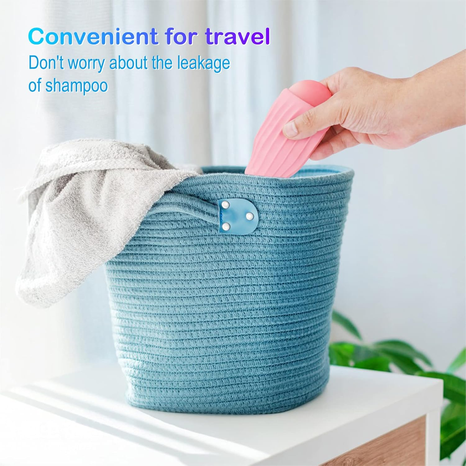 4 Packs Elastic Sleeves Toiletry Covers for Leak Proofing, Leak Proof Sleeves for Travel Container in Luggage, Reusable Accessory for Travel Toiletries, Colorful image number 5
