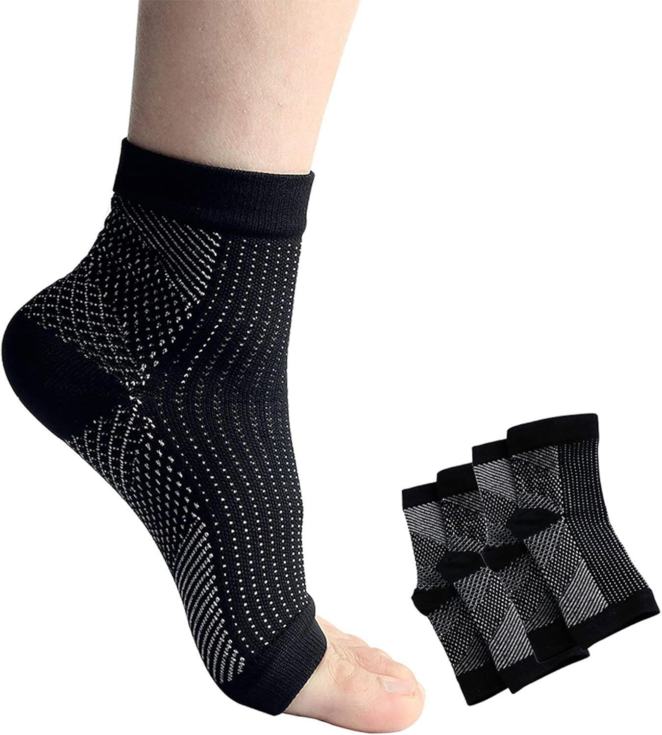 Plantar Fasciitis Socks with Arch Support, Foot Care Ankle Brace Ankle Support Compression Sleeve Socks, Eases Swelling & Heel Spurs, Ankle Brace Support, Increases Circulation image number 2