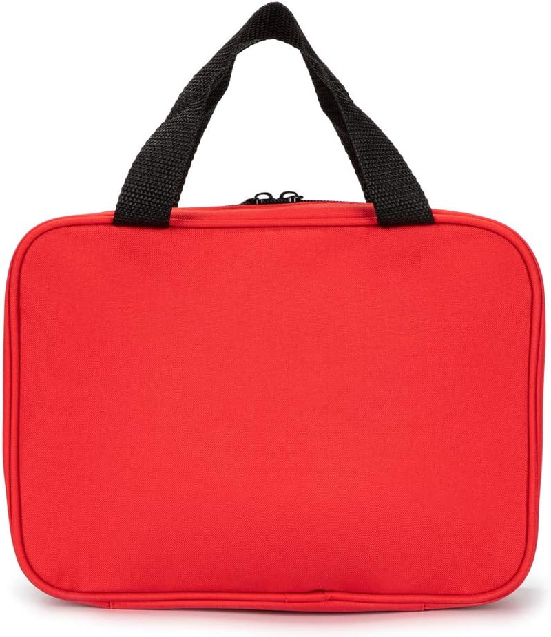 Red First Aid Bag Empty Travel Rescue Pouch Medical Bags First Responder Storage Compact Survival Medicine Emergency Bag for Car Home Office Kitchen Sport Outdoors (Red CLB) - Red Bb image number 7