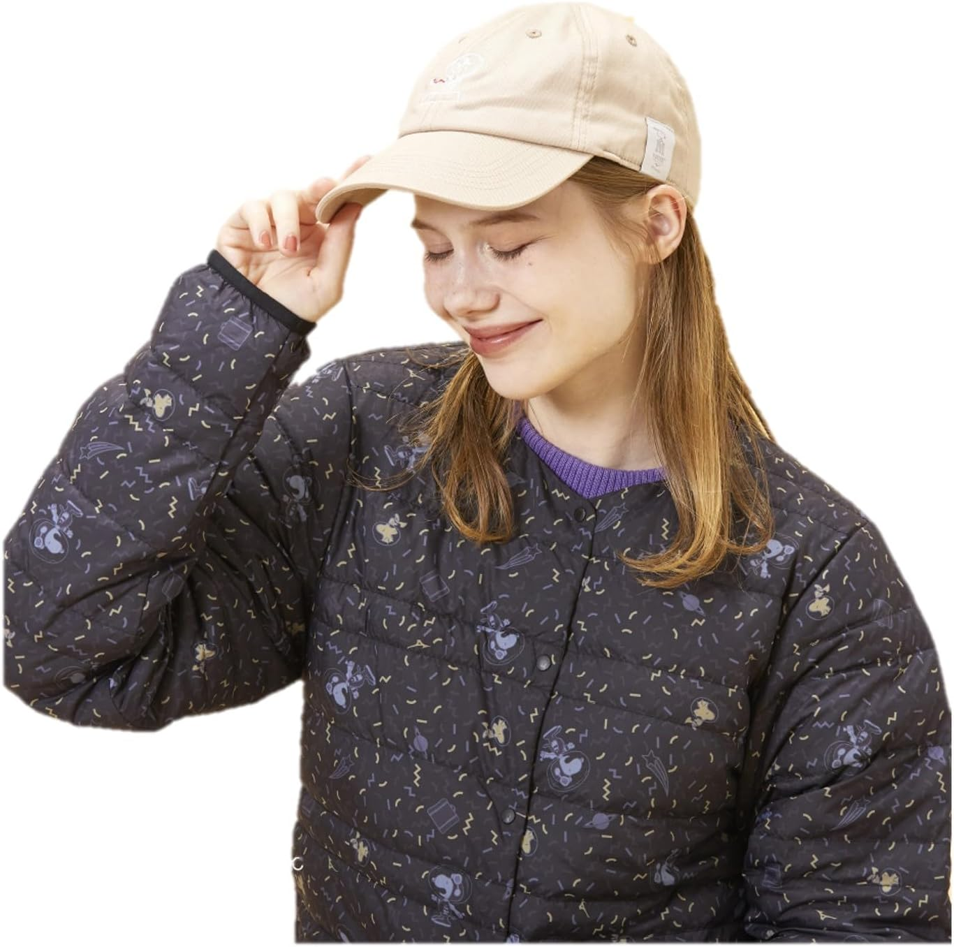 Mizuno B2MWBY50 Peanuts Cotton Cap Snoopy Embroidery