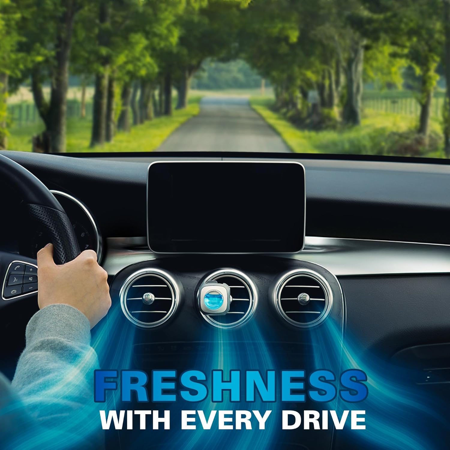 New Car Scent Car Air Freshener Clip(Blue Sky), 6 Car Freshener Vent Clips, 4Ml Each, Long Lasting Air Freshener for Car, up to 180 Days Car Refresher Odor Eliminator - Flora Bliss image number 6