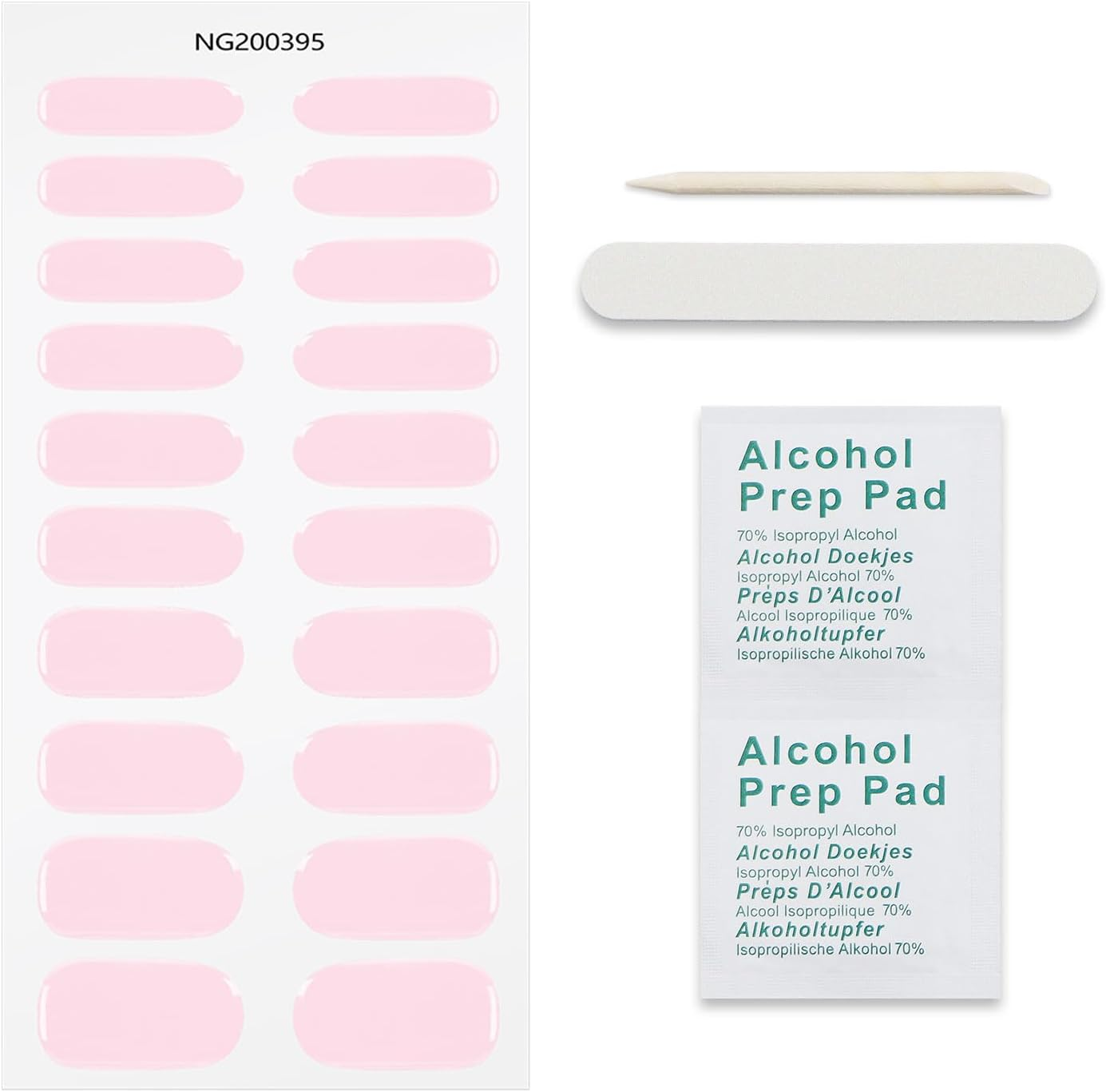 JMEOWIO Nail Foil UV Hardening Cream Pink UV Gel Nail Strips Nail Stickers Nail Stickers Nail Art Decoration Nail Design Accessories image number 1