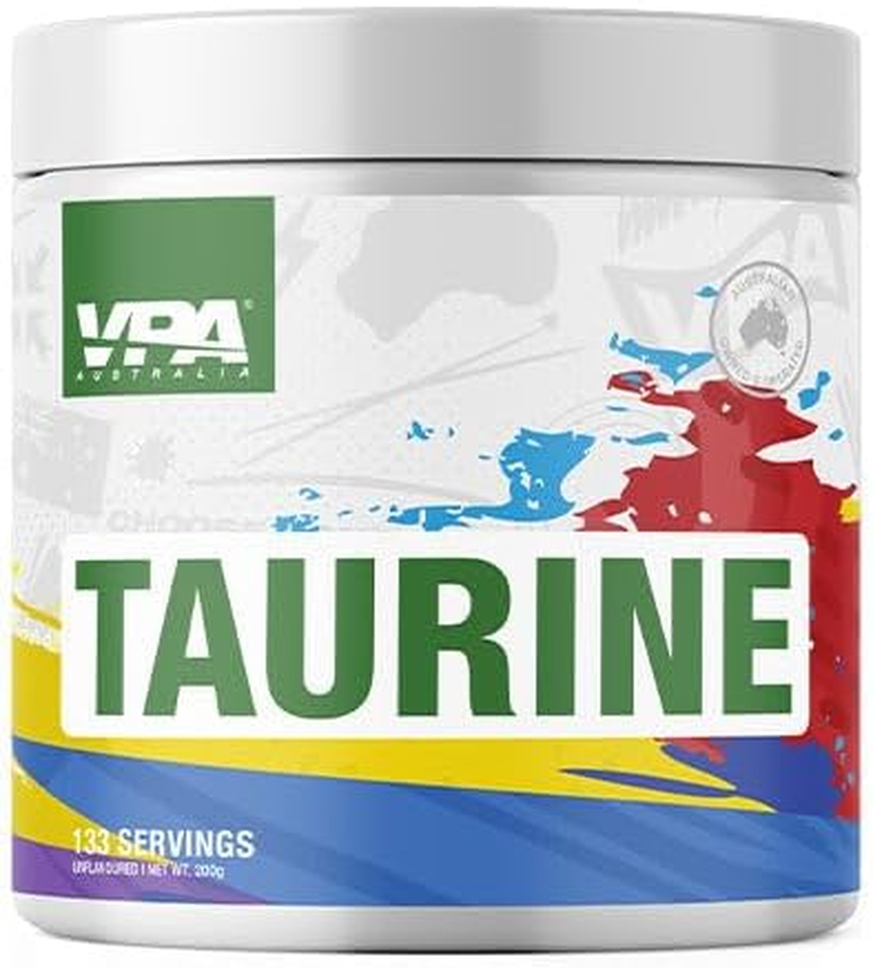 VPA Australia Taurine - Natural Unflavoured, 100% Pure, 200G (133 Servings)
