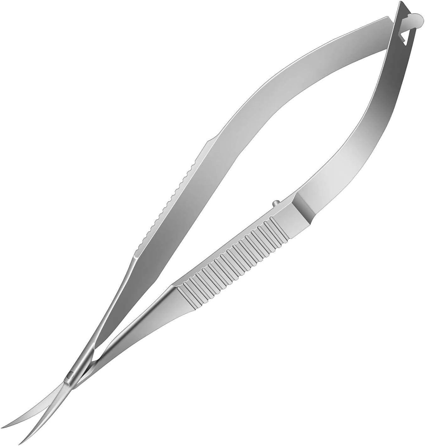 1 Pcs Curved Iris Scissors, Micro Scissors, Fine Straight Nail Scissors, Cuticle Trimmer Straight, Pointed Tip Grooming Kit, Curved Micro Scissor, for Dry, Dead Skin,Skin Car image number 5