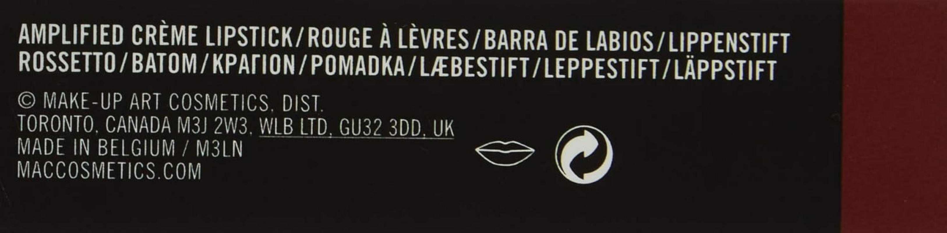 MAC Amplified Creme Lipstick, Dubonnet, 3 G image number 2