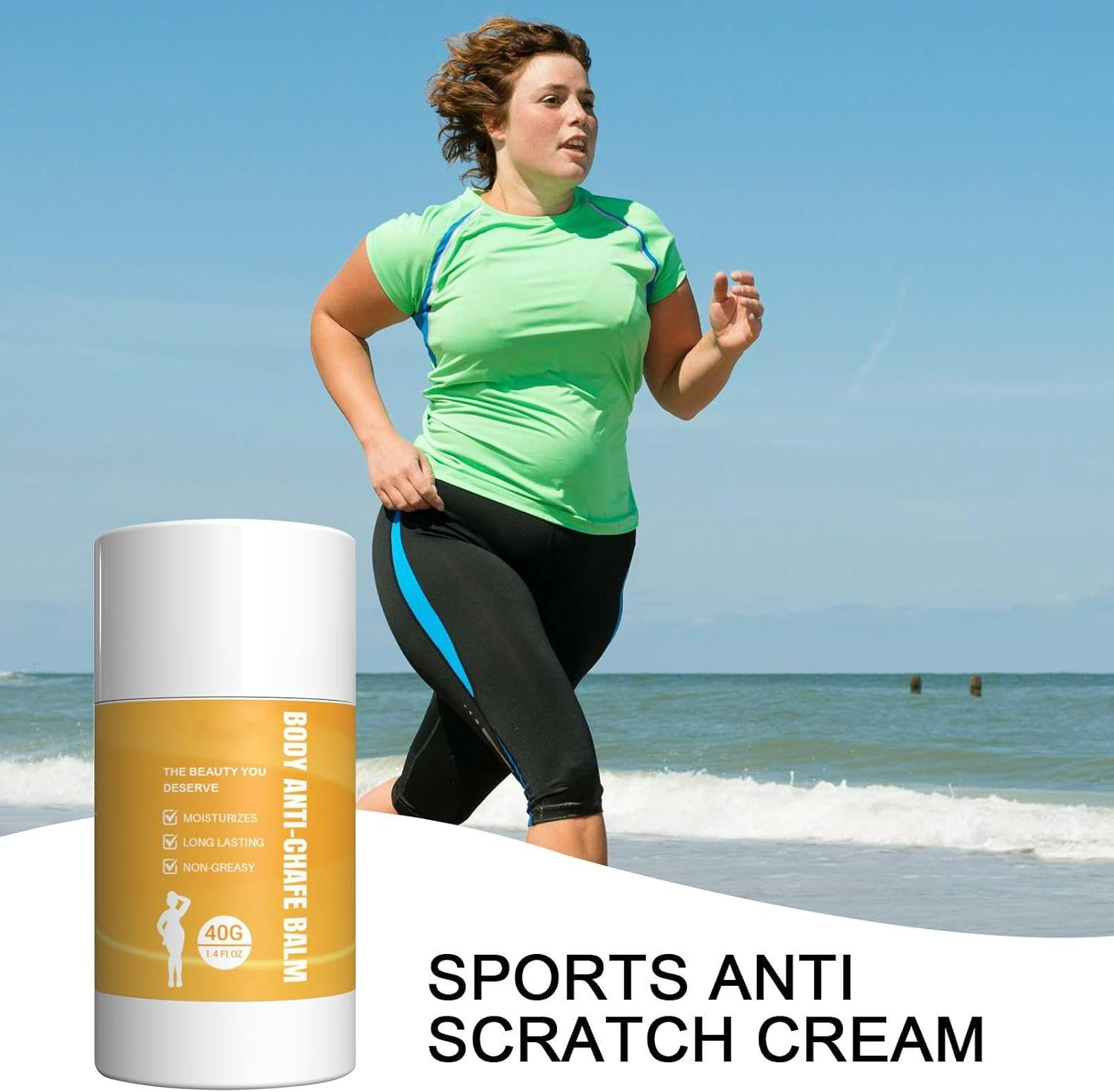 Anti Chafing Stick - anti Chafe Balm Cream for Thigh Rescue - anti Chafe Cream for Friction and Irritation Relief, Used for Chest, Arm, Thigh, image number 1