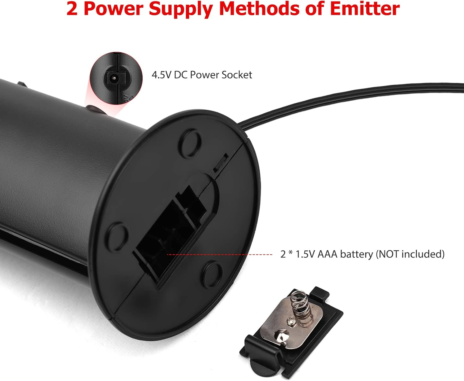 Mingzhe 5-In-1 Multifunctional Wireless Headset FM Hi-Fi Wireless Headphone Emitter & Receiver Set FM Radio Computer TV Monitor Cordless Headphone Wired Headset with Microphone for TV Listening Voice image number 6