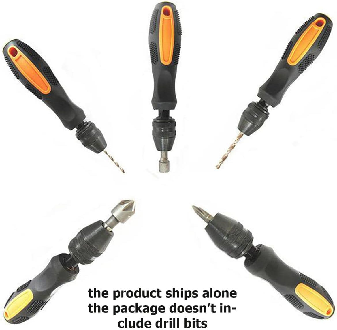 KEWAYO Pin Vise Hand Drill Bits, Precision Hand Drill Bits Rotary Tool, Adjustable Pin Punch Tool with Chuck Capacity 0.5-8Mm, Suitable for Wood, Manual Work DIY, Jewelry, Plastic Model Making image number 1