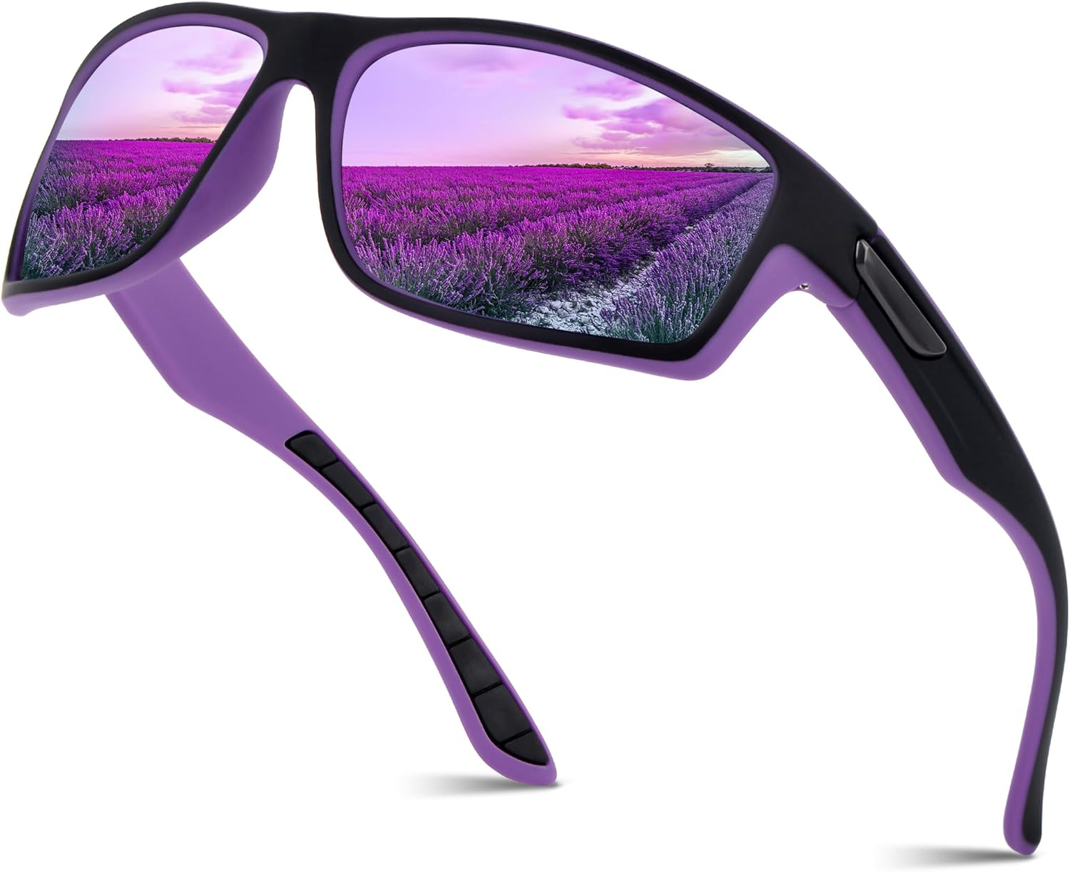 Polarised Sunglasses Mens with UV Protection Sports Sunglasses Running Cycling Fishing Sun Glasses Gifts for Men Women - Blue image number 2