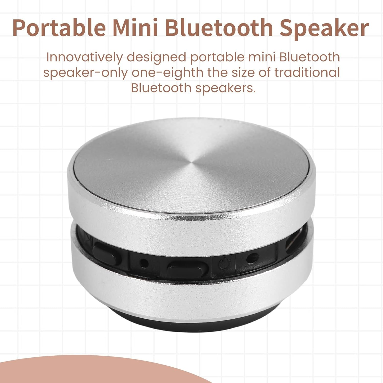 Xelea Portable Mini Bluetooth Speaker Turns Anything into a Speaker Wireless Bone Conduction Induction Vibration (Silver) image number 5