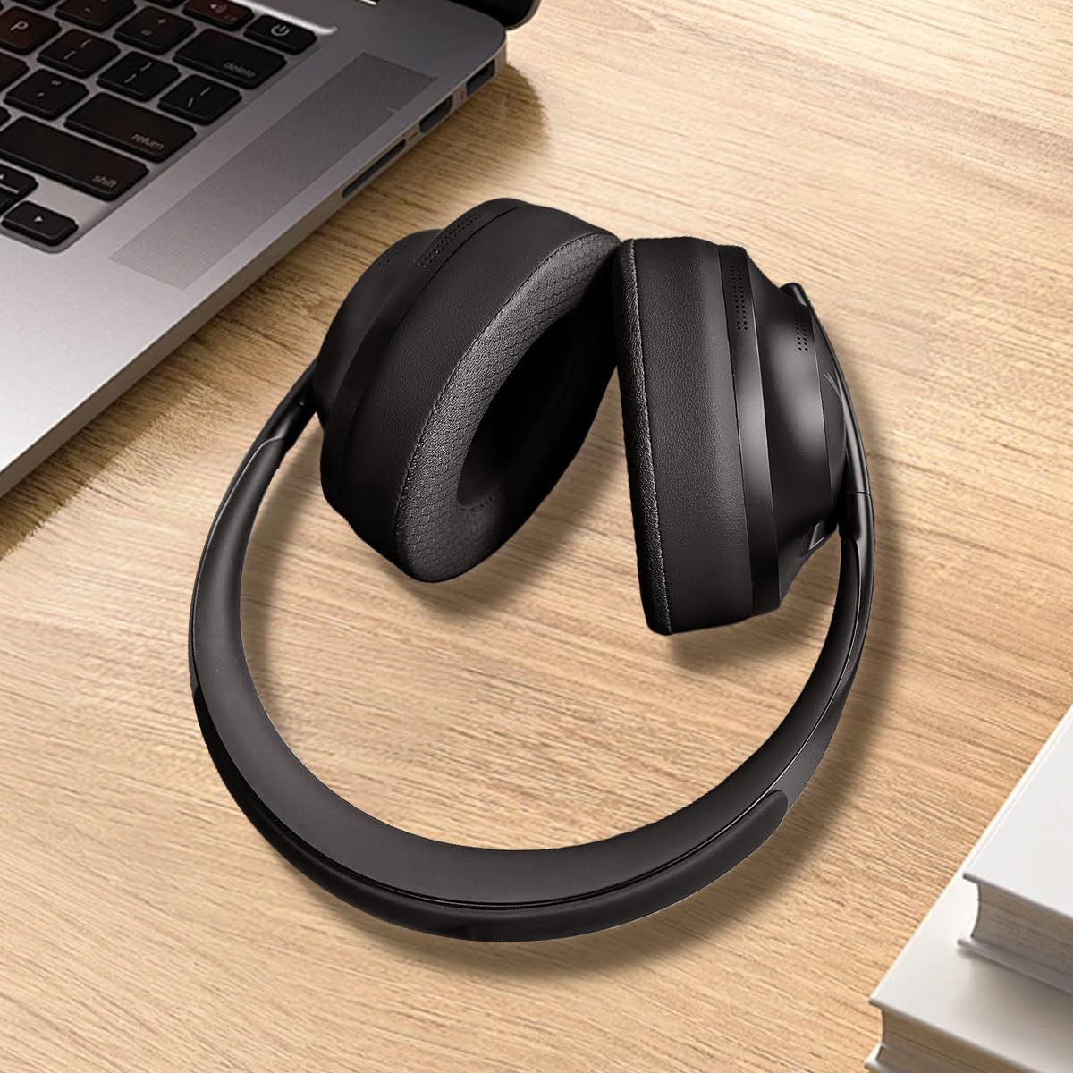 T Tersely Replacement Cooling Gel Earpads Ear Cushions for Bose Quietcomfort 35 II/45 (QC35/QC45/QC35 II) Headphones,With QC35 Shaped Scrims with 'L and R' Lettering QC25 QC15 QC2 Soundtrue Soundlink image number 4