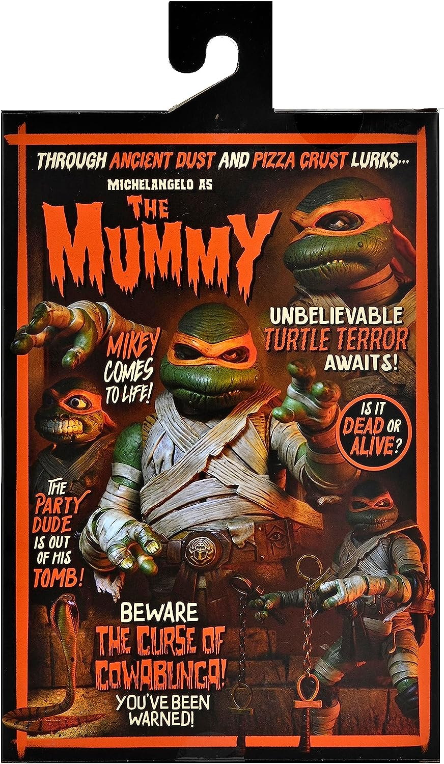 NECA Ultimate Michelangelo as the Mummy - 7" Action Figurine - Teenage Mutant Ninja Turtles X Universal Monsters - Collectibles image number 3