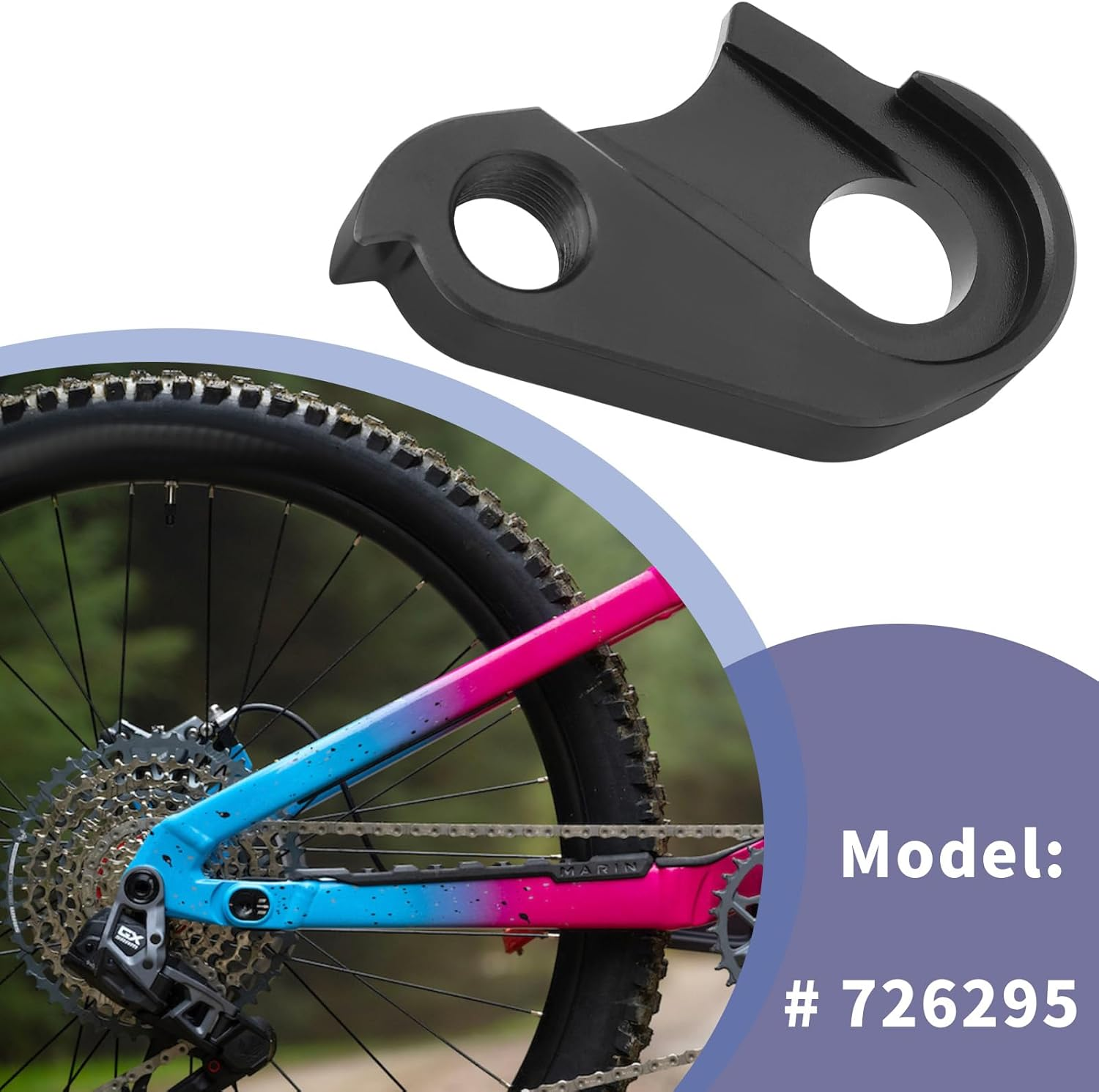 SG Store 1Pc Bikes Rear Derailleur Hanger Compatible with Marin #40 726295 Bikes Compatible with Polygon Compatible with Siskiu 2017-2020 image number 1