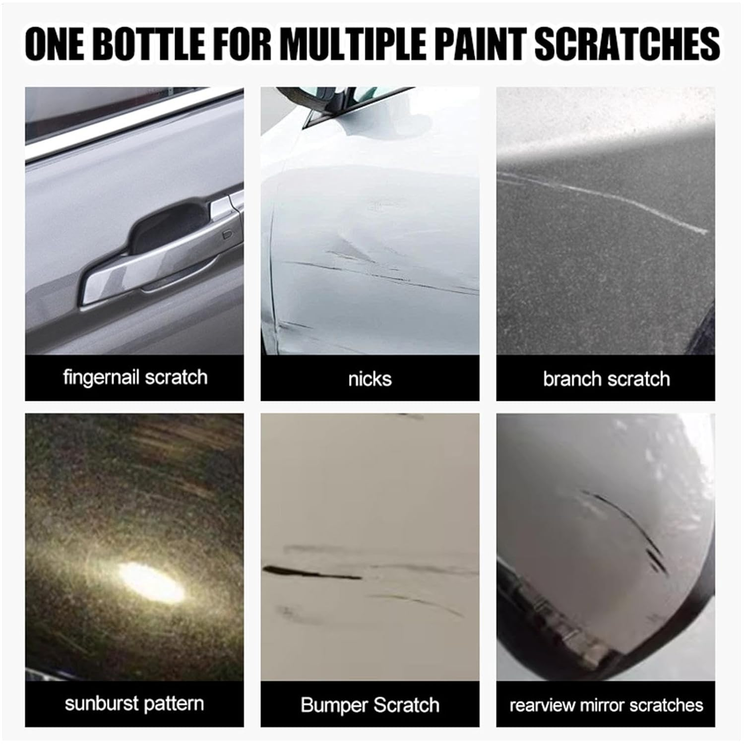 Car Scuff Removal,Auto Paint Polish and Renew - 100Ml Multi-Uses Scratch Remover, Paint Correction Compound That Removes Defects While Adding Gloss and Shine