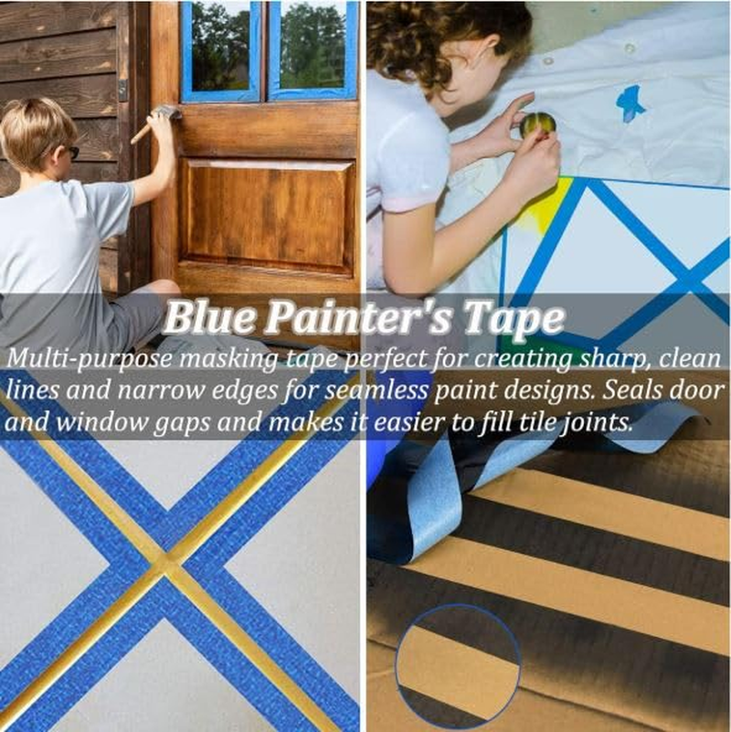 SOVYOULIVE Painters Tape Applicator, 35Mm X 22 Yards Painter'S Tape in One Continuous Strip, Automatic Paint Tape for Trim, Windows & Door Frames(Includes 1 Starter Roll) image number 4