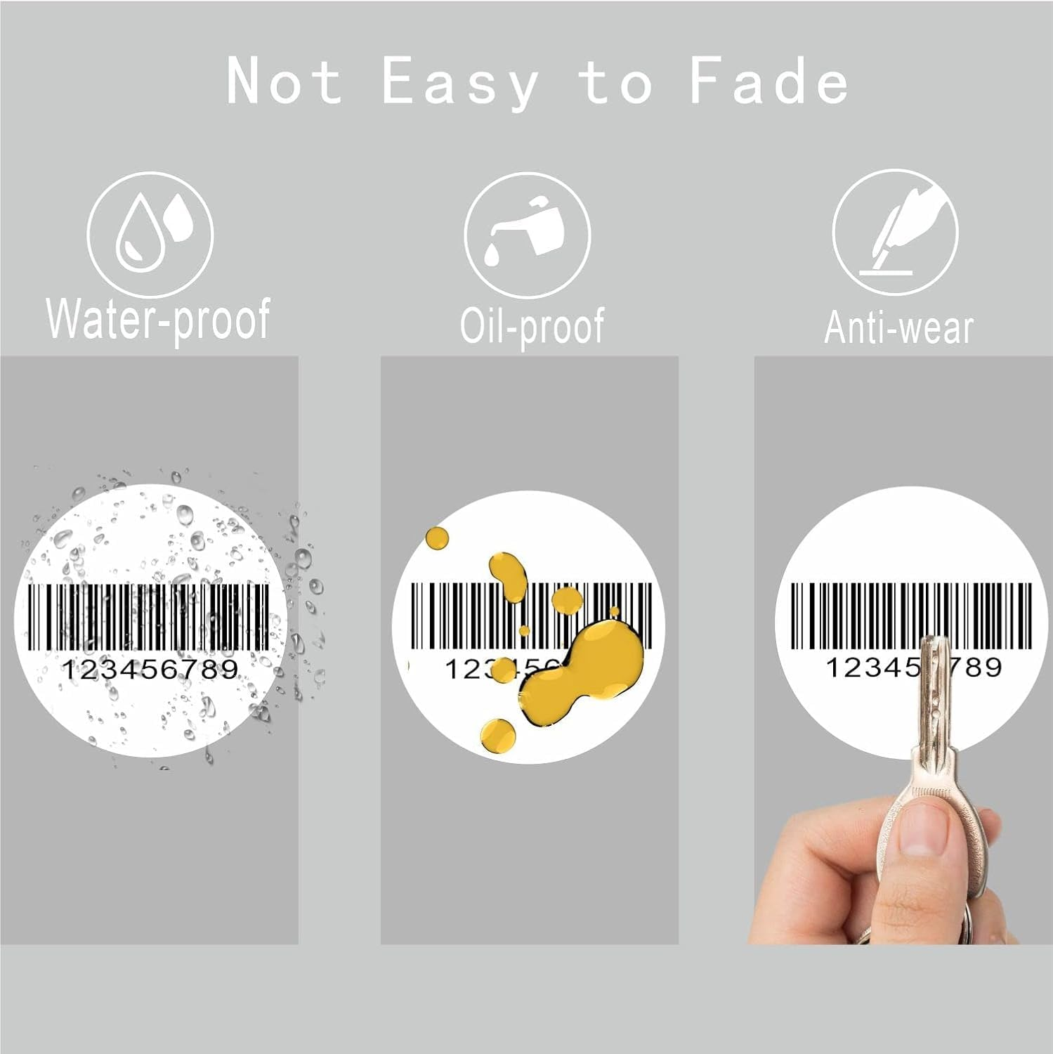 Hybsk 2 Inch round Thermal Labels 750 Pcs Circle Thermal Stickers Self-Adhesive Waterproof Dot Stickers for Barcodes,Name Tag & Warehouses Compatible with MUNBYN Rollo Phomemo Etc Printers (White) image number 3