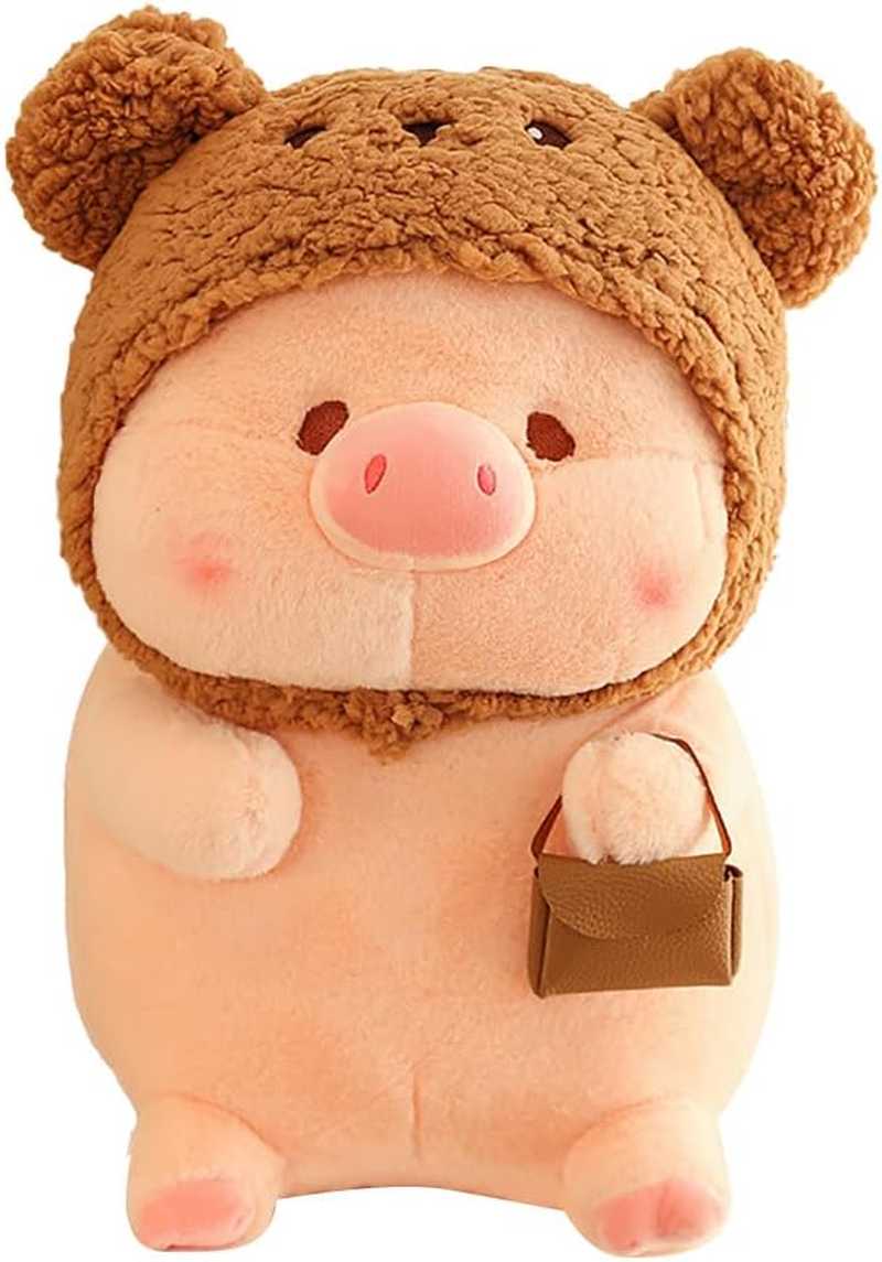 SHIZLIN 15.7 Inch Plush Pillow - Delicate and Lovely Pig Stuffed Animal Simulation Doll Toy for Family, Friends, Girlfriends and Kids