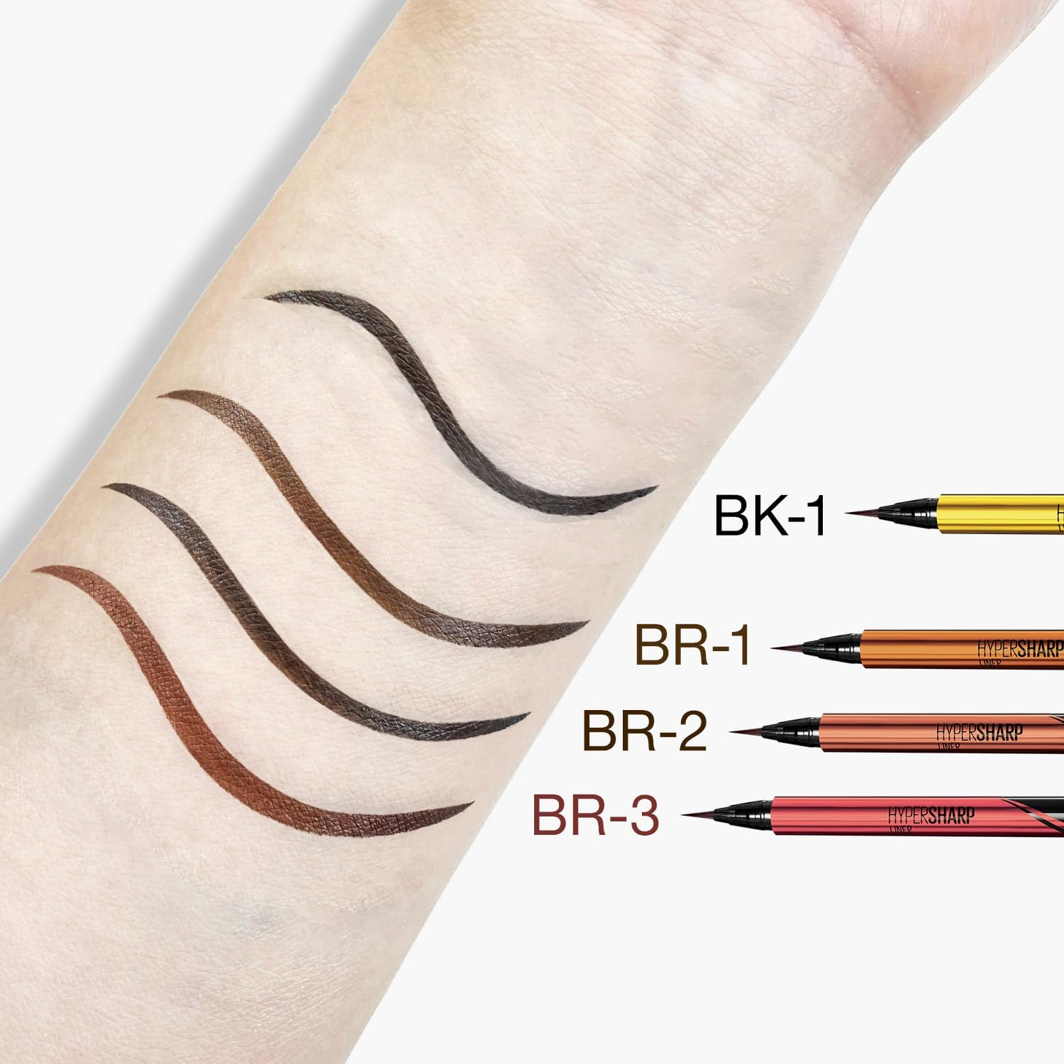 Maybelline BR-1 Hyper Sharp Liner, R, Eyeliner Waterproof, Natural Brown image number 3