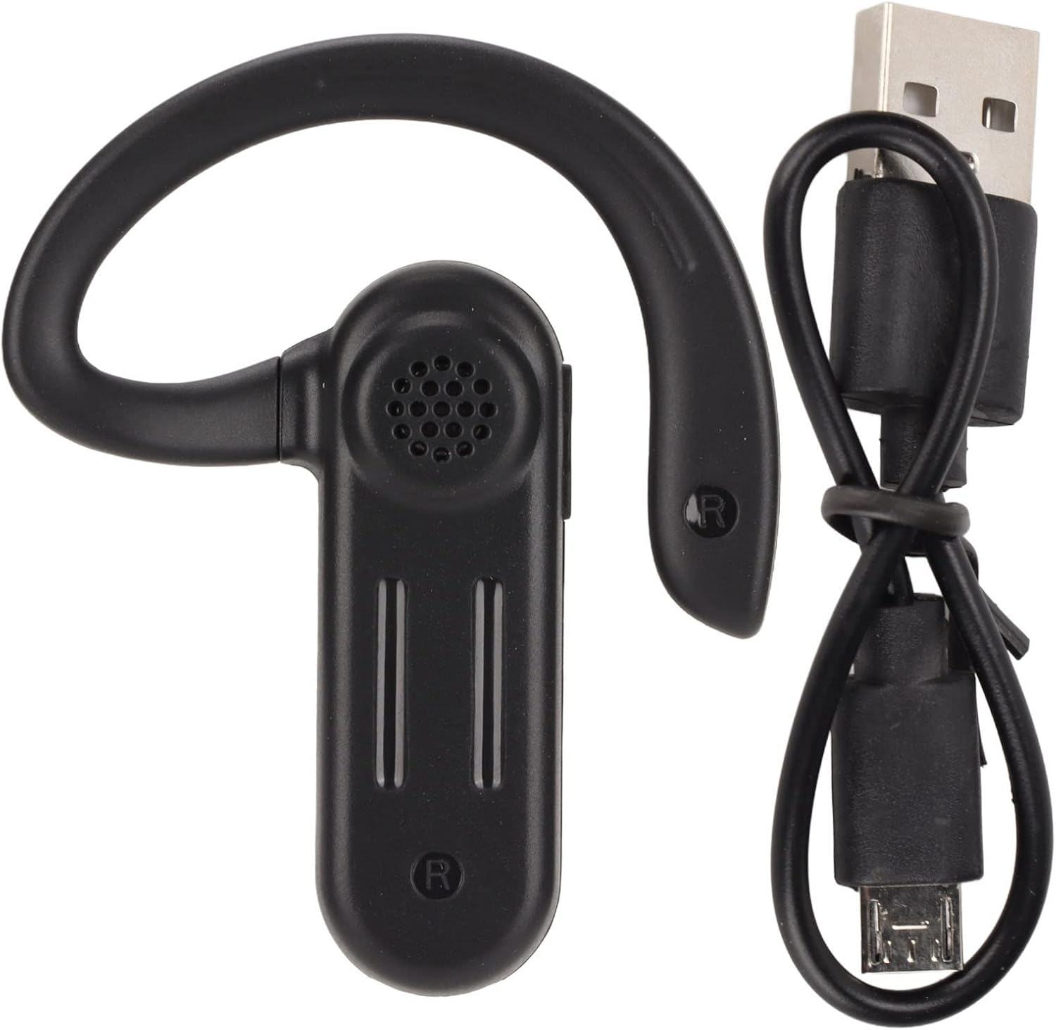 Ciciglow Wireless Bluetooth Headphones, Business Trip Travel Wireless Bluetooth Earbuds V5.2 Headphone Ear Hook Design LED Digital Waterproof Business Headset image number 1