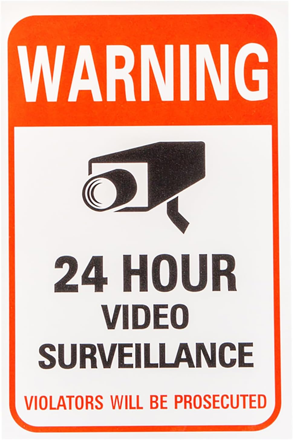 Findtop Dummy Camera CCTV Surveillance System with Realistic Simulated Leds, Dummy Security Camera with 6 Pcs Warning Security Alert Sticker Decals image number 2