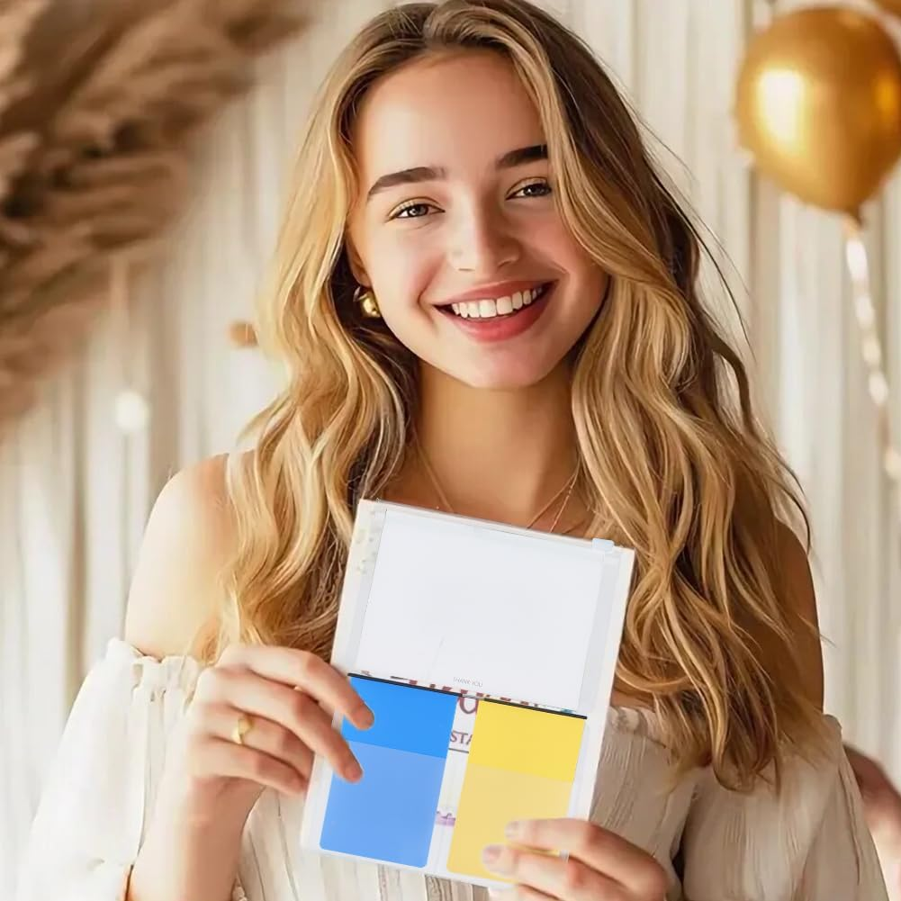 CRASPIRE 8Pcs Travelers Notebook Accessories Kit with 4Pcs Nylon Travel Journal Elastics 4Pcs Passport Size PVC Clear File Pockets Rectangle Zipper Folder Organizers for Card Passport Document Storage image number 5