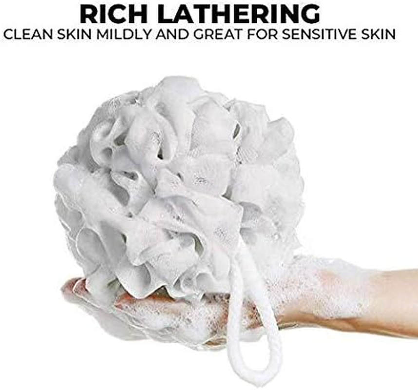 Shelter Body Sponge (Scrubber) Pink, Green and Yellow with White (Set of 3), Pack of 1 image number 3