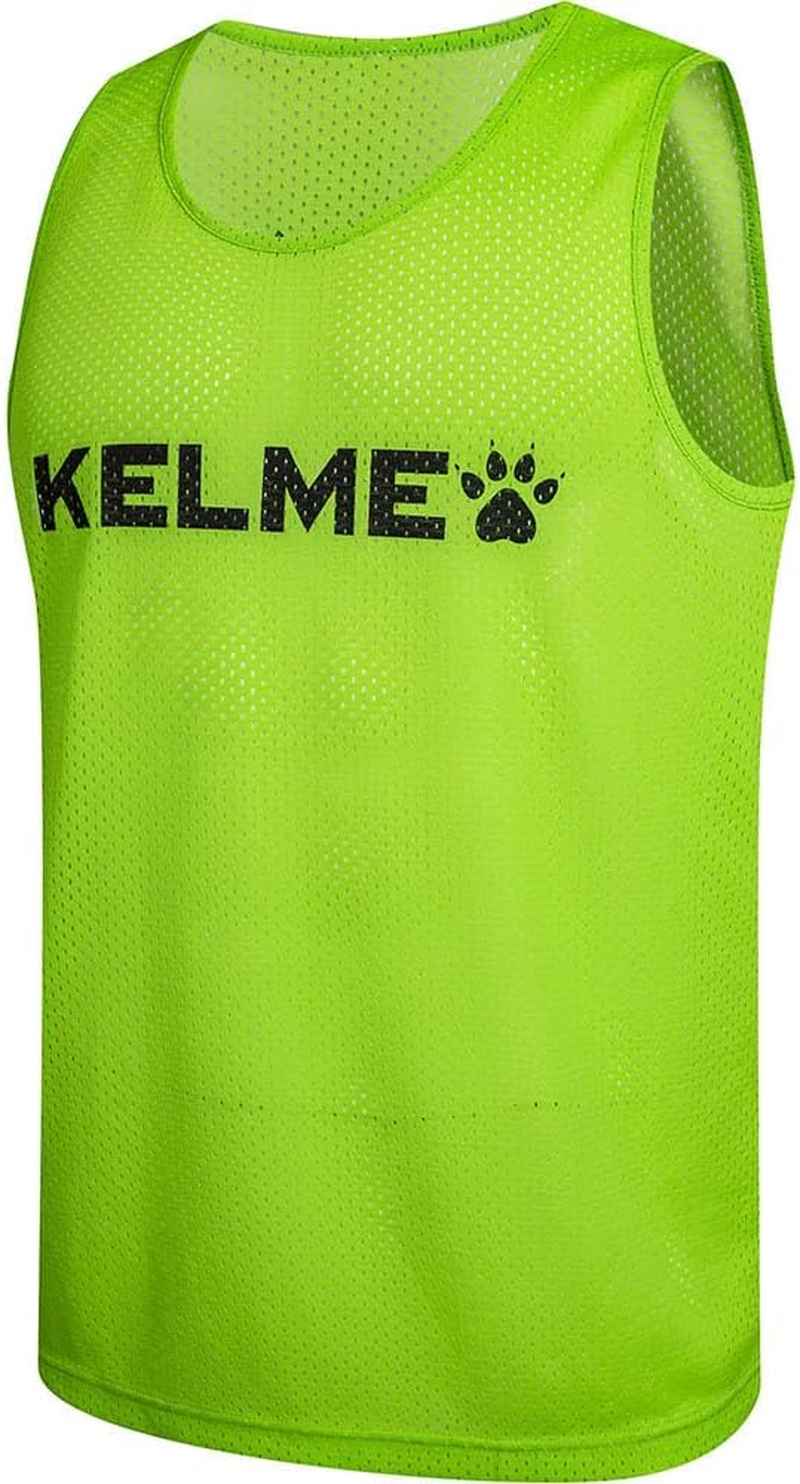 Kelme Men'S Training Bib with Both Side Logo, Medium, Neon Green