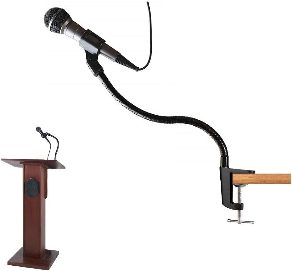 Podium Desk Mic Stand for Podcast, Meetings, Lectures,Tv,Radio,Blue Yeti Snowball Microphone image number 2