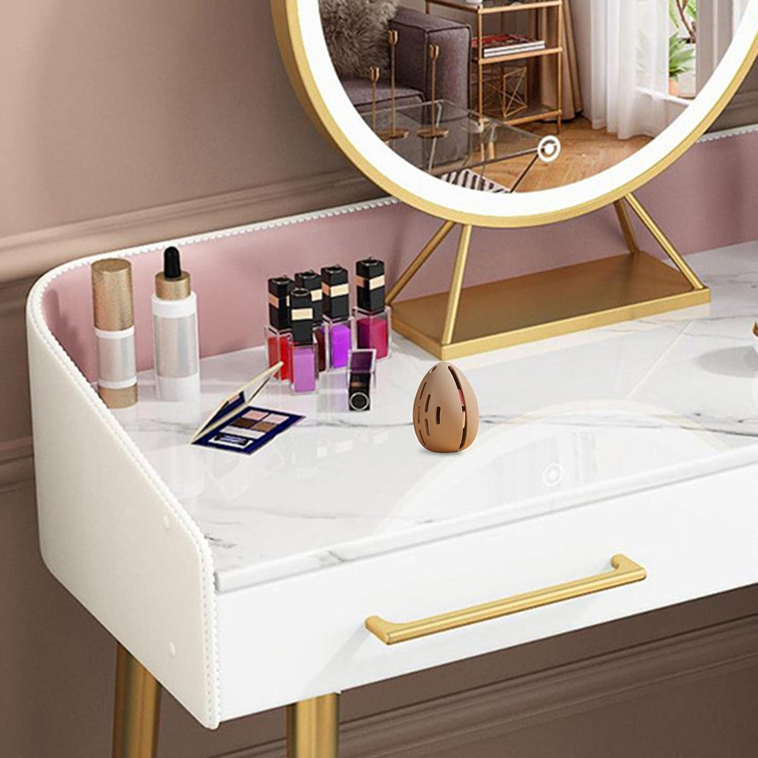 Beauty Makeup Blender Sponge Holder | Make up Sponge Organizer Airy - Silicone Beauty Makeup Sponge Protective Carrying Case for Home