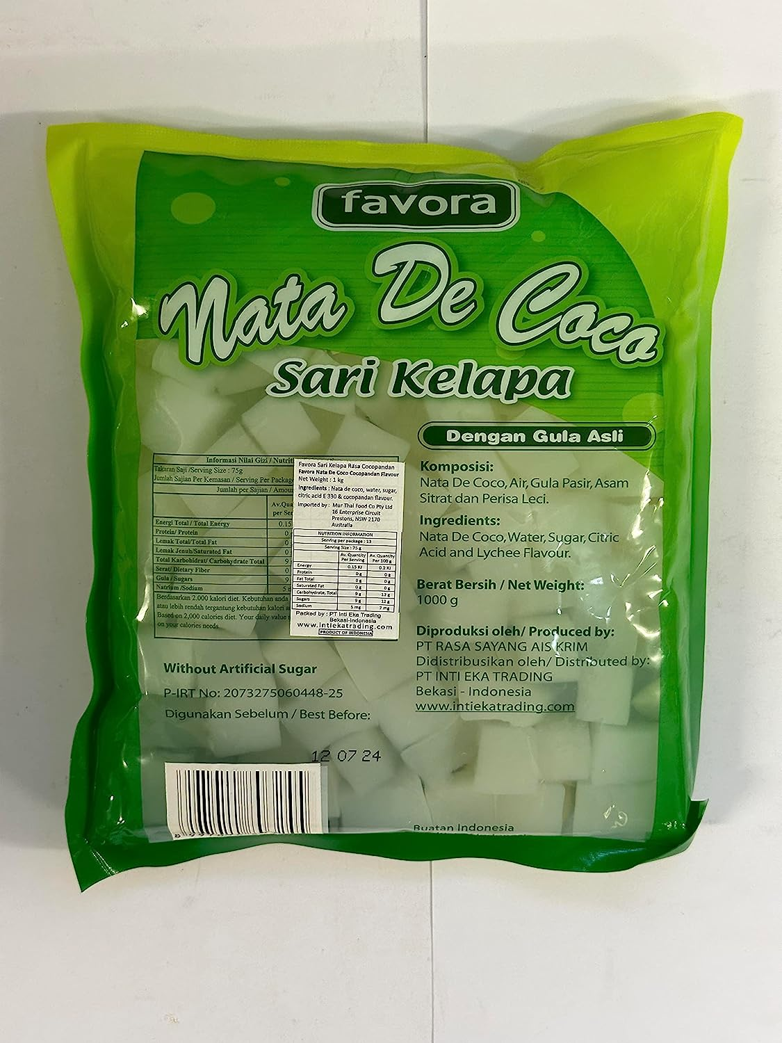 Favora NATA Coco Coco Pandan Flavour 1Kg
