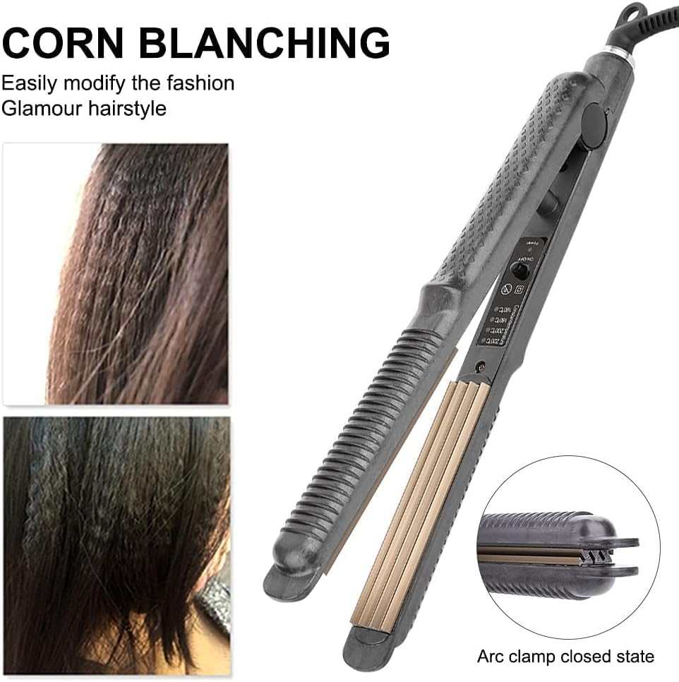 Professional Corrugation Fluffy Hair Styler Wave Corrugated Iron Electronic Hair Crimper Irons Beauty Styling Tool image number 1