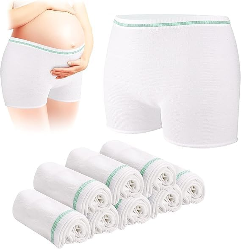 Disposable Postpartum Underwear for Women, High Waist Breathable Mesh Panties for C-Section Recovery & Maternity Hospital Care Soft, Stretchable and Washable Post-Surgery Briefs (XL) image number 5