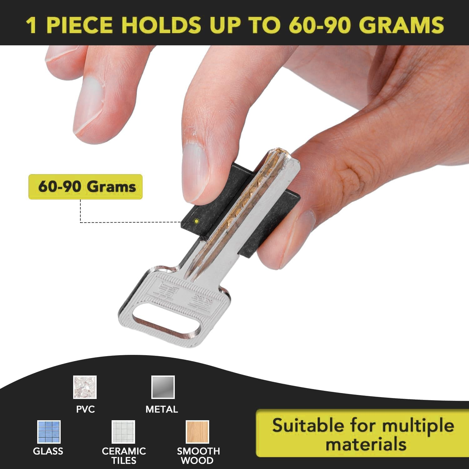 110 Pcs Square Magnets Magnetic Tape Strip - Magnet Sheets Magnets with Adhesive Backing Magnet on One Side Self Adhesive on the Other Side for Fridge Organisation,Art Project,Classroom image number 6