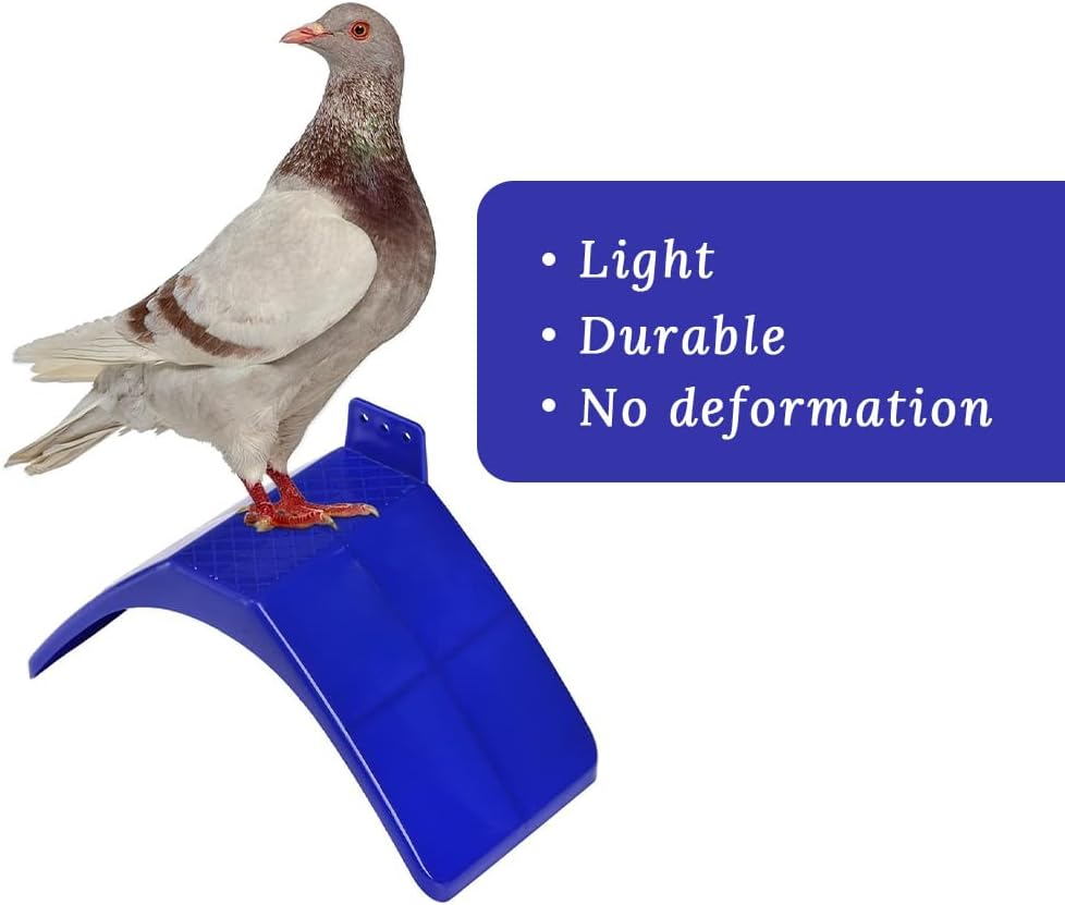 20 Pieces Pigeon Perches, Plastic Resting Stands, Bird Cage Accessories, Indoor Outdoor Pigeon Perches for Parrots, Pigeons and Other Birds (Blue) image number 4