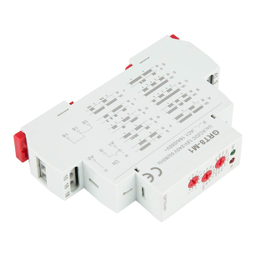 Multifunction Delay Time Relay, Electric Timer Control Relay with 10 Functions, Wide Time Delay Adjustment Range for Industrial Equipment, image number 4
