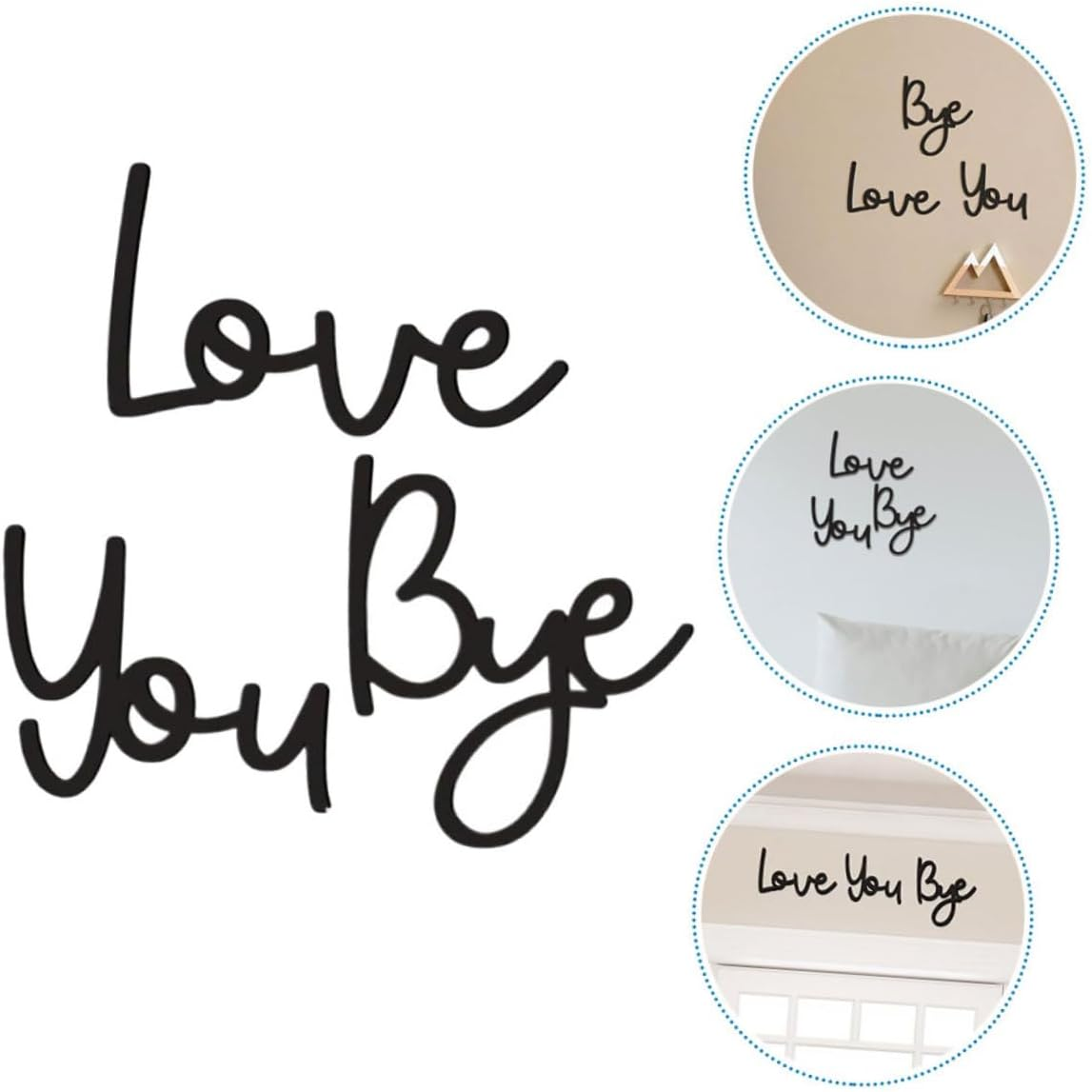 Levemolo Wooden Letter Wall Art Life Decor Handcarved Pine Wood Sign for Living Room Bedroom Entryway Artistic Home Ornament image number 1