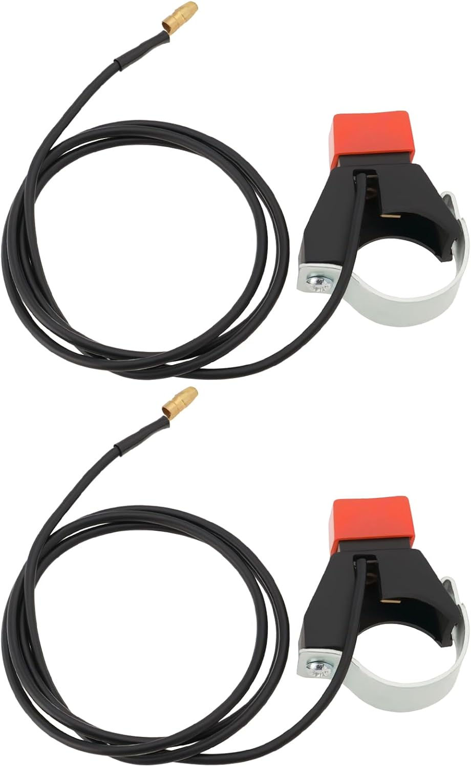 Emagtech 2Pcs Kill Switch Button Motorcycle Kill Switch 22 Mm Handlebar Kill Switch with Cable for 47CC/49CC Mini Moto Quad, Dirt Bikes, Race Bike image number 2