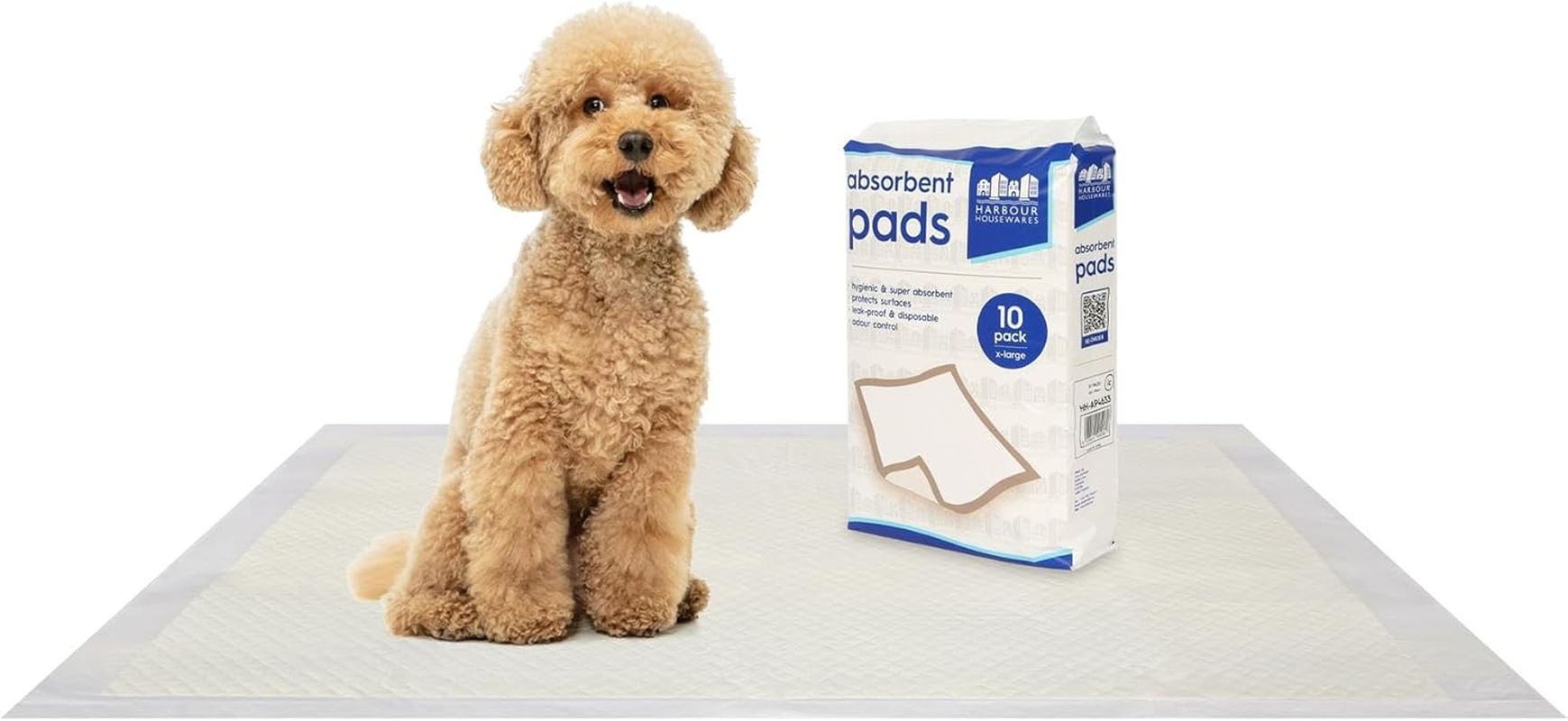 Disposable Puppy Pads - 60Cm X 89Cm - 10X Extra-Large Absorbent Puppy Training Pads Leak-Proof Pee Pads for Dogs, Cats, Kittens Potty Training Mats