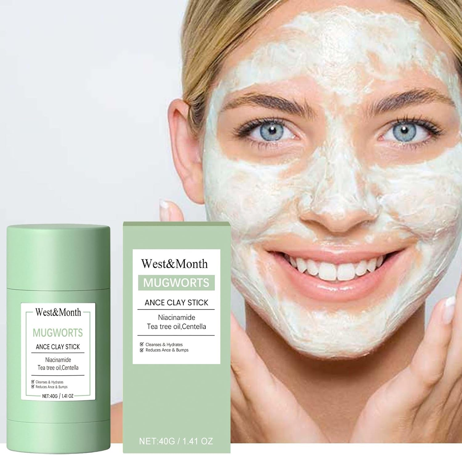 Blackhead Removal Mud Mask &ndash; Deep Pore Cleansing & Gentle Hydrating Facial Mask for Smoother Skin image number 5