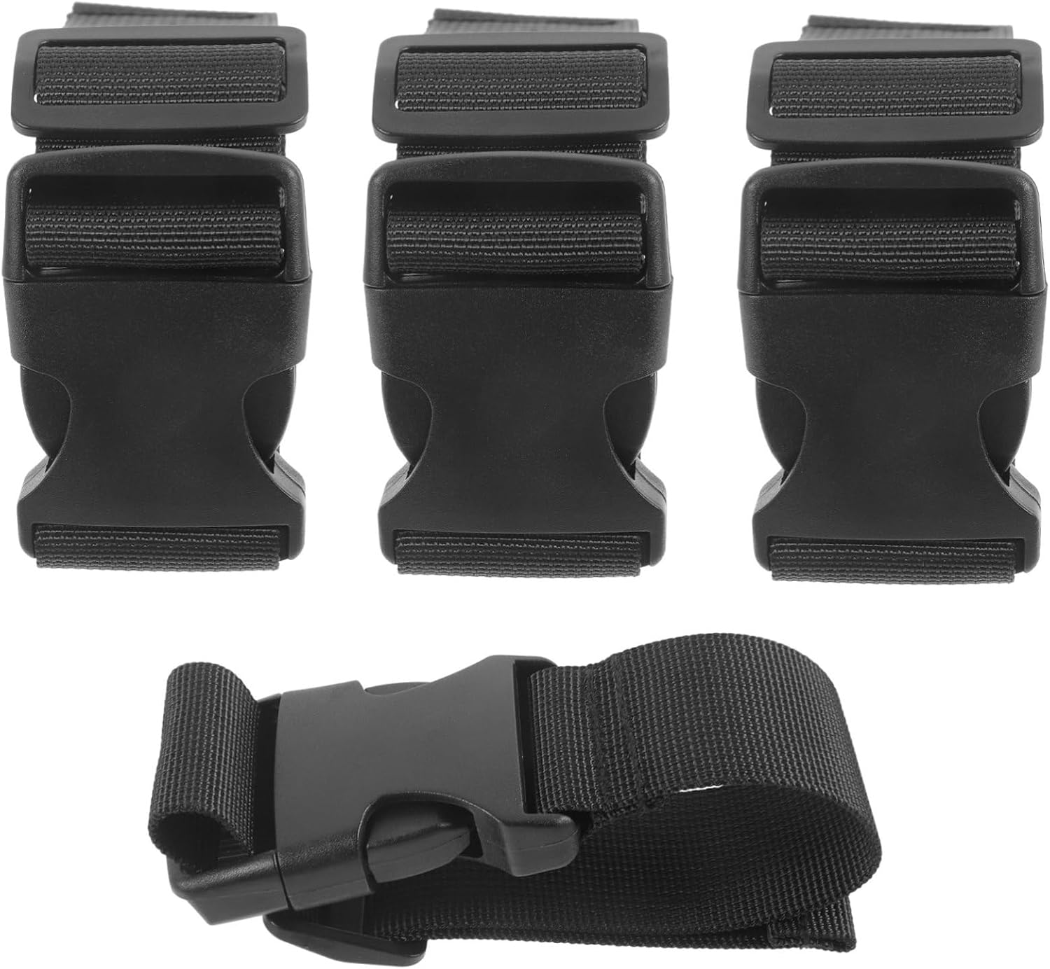 TOVINANNA 4Pcs Adjustable Luggage Connection Straps for Suitcase Travel Luggage Connector Straps to Add Backpack Bag Material image number 5