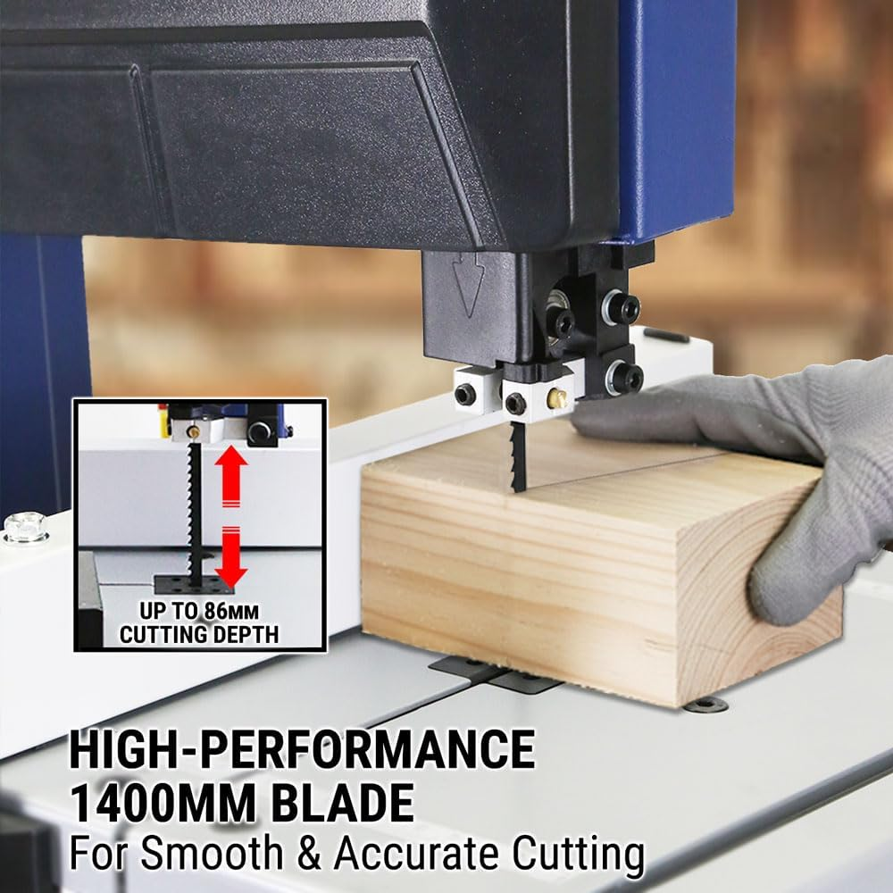 400W Bandsaw Band Saw Wood Benchtop Timber Vertical Machine Woodworking Cutter image number 2