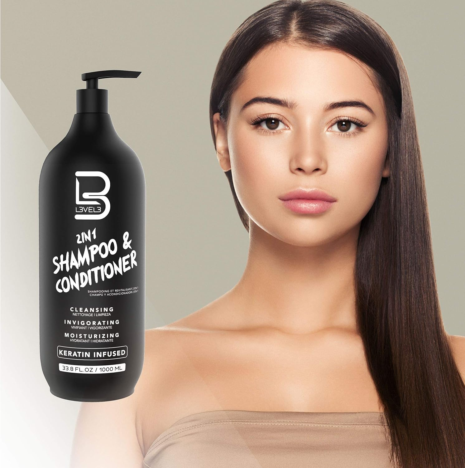 L3VEL3 2-In-1 Shampoo and Conditioner 1000 Ml image number 3