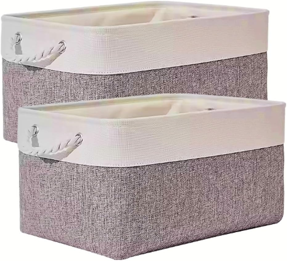 Storage Baskets, Towel Basket for Bathroom, Organizer Basket for Living Room, Storage Basket for Home Organization Foldable Storage Baskets, Closet Storage Bins, Small Laundry Baskets, 41*31*21 image number 1