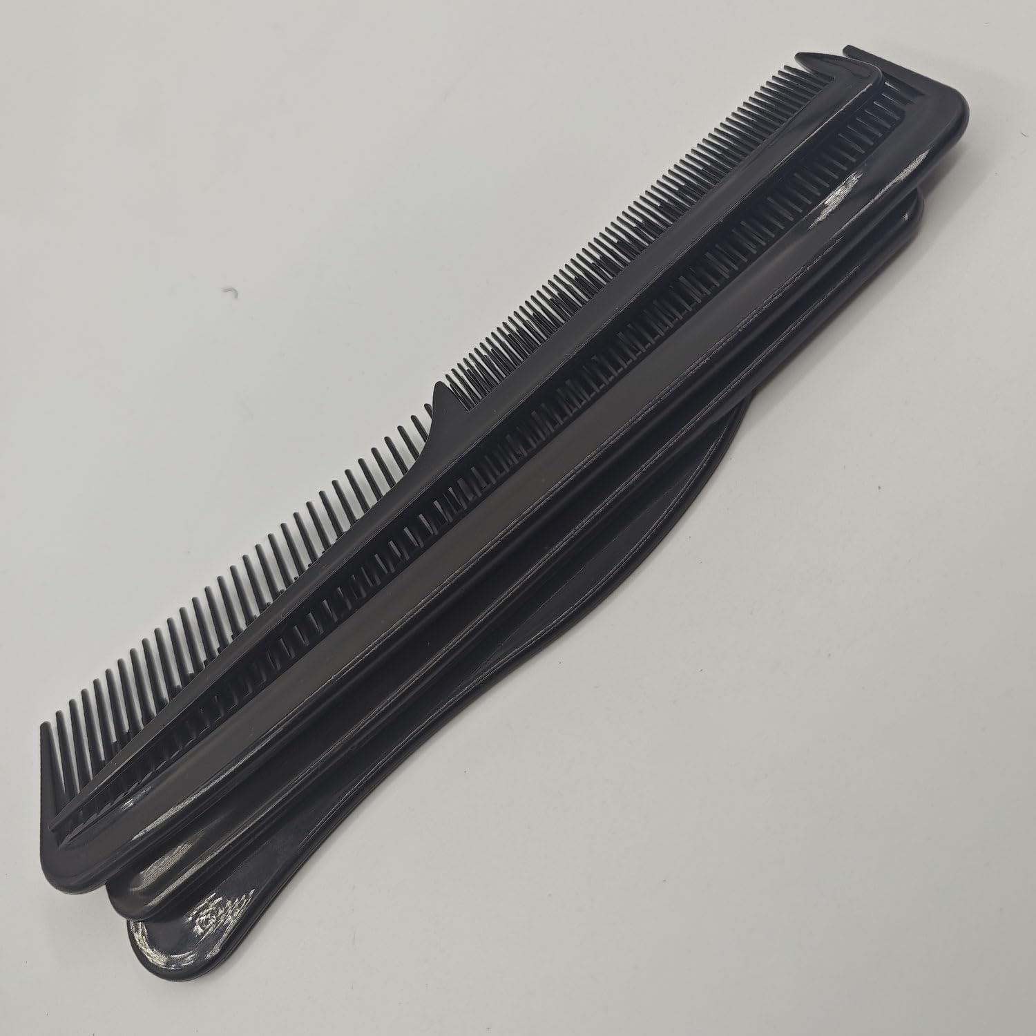 4 Piece Professional Comb Set Fine Pro Tail Combs, Dresser Hair Comb Styling Comb - Premium Grade for Men and Women - Parting Teasing and Styling (Black, One Size) image number 2